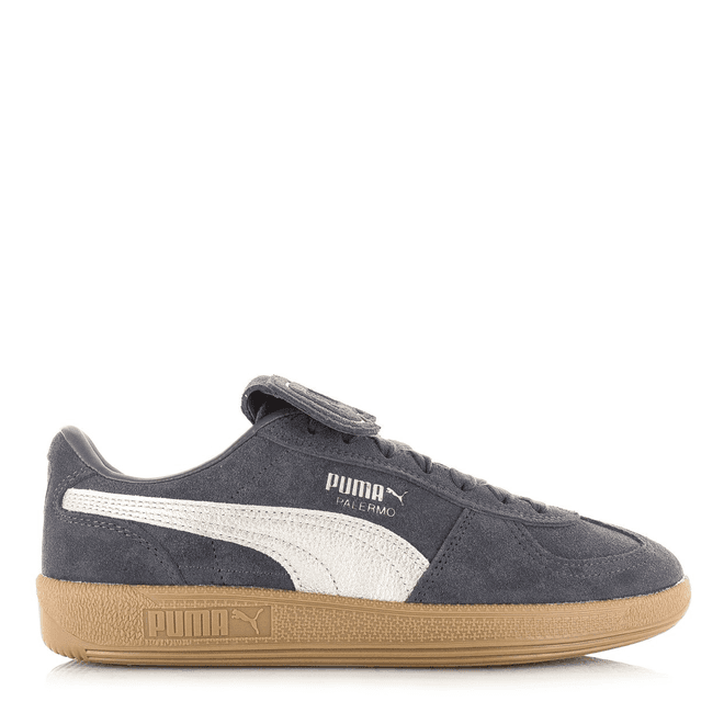 Palermo Premium Metallic Dusky Gray Suede Dames