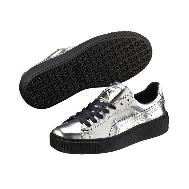 Puma Basket Platform Metallic