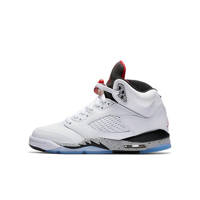 Nike Air Jordan 5 Retro (BG) (White)