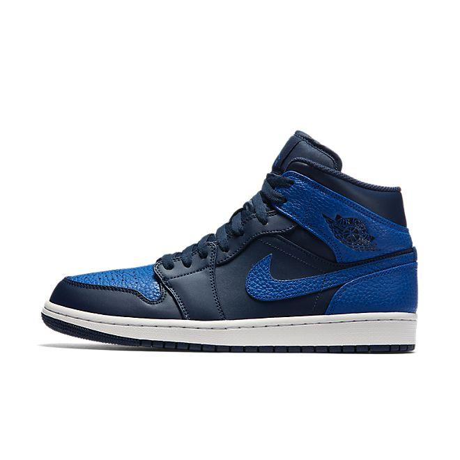 Nike Air Jordan 1 Mid (Obsidian / Game Royal - Summit White)