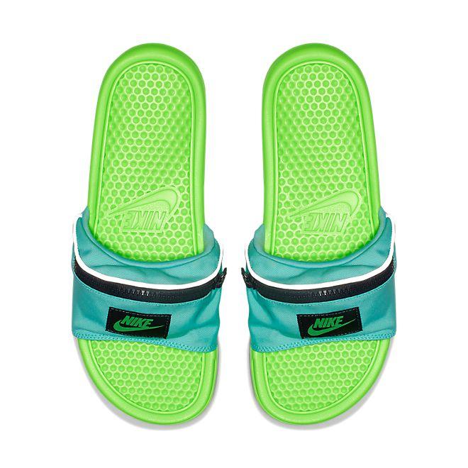 Nike Benassi JDI Fanny Pack (Aurora Green / Green Strike - Obsidian)