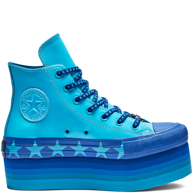 Converse x Miley Cyrus Chuck Taylor All Star Platform High Top Faux Patent