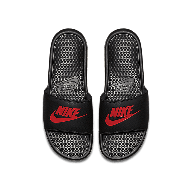 Nike Benassi Just Do It. Sandal Black Challenge Red 343880-060