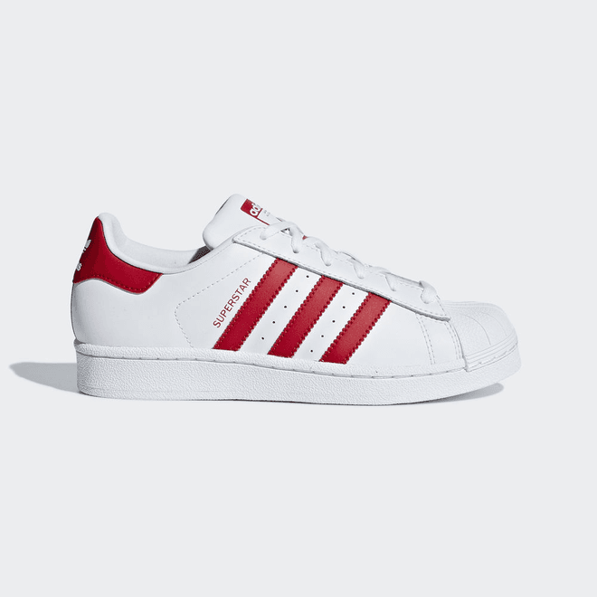 Adidas Superstar White/Red GS