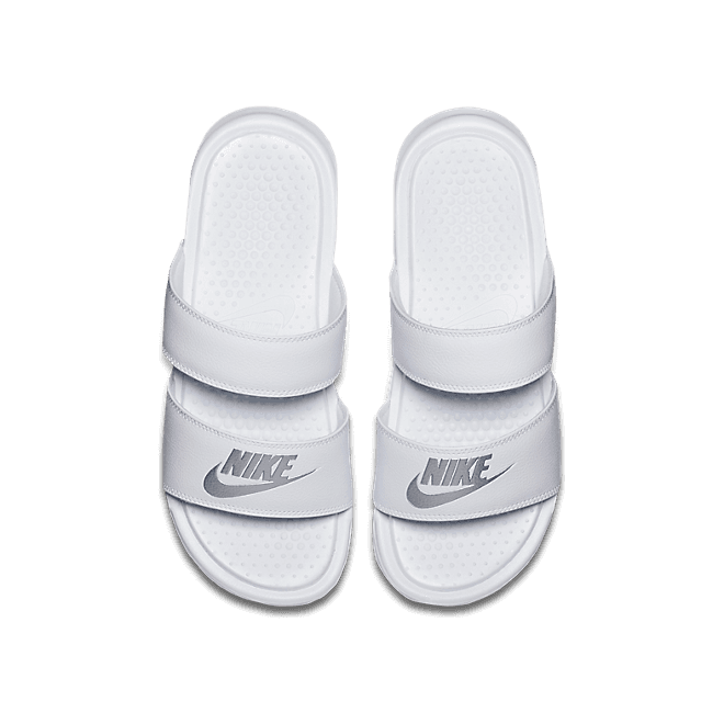 Nike Wmns Benassi Duo Ultra Slide White/ Metallic Silver