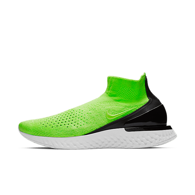 Nike Rise React Flyknit (Lime Blast / Lime Blast - Black - Vast Grey)