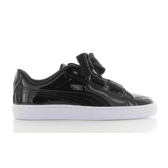 Puma Basket Heart Patent Zwart Dames