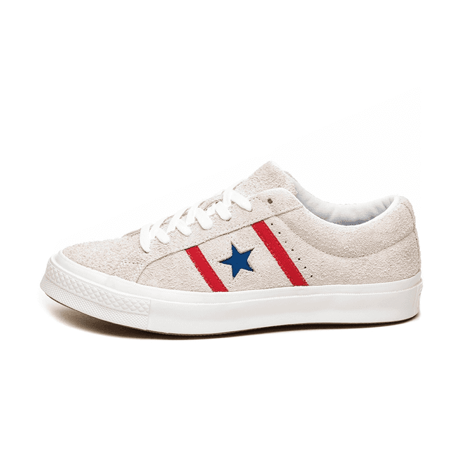 Converse One Star Academy OX (White / Enamel Red / Blue)