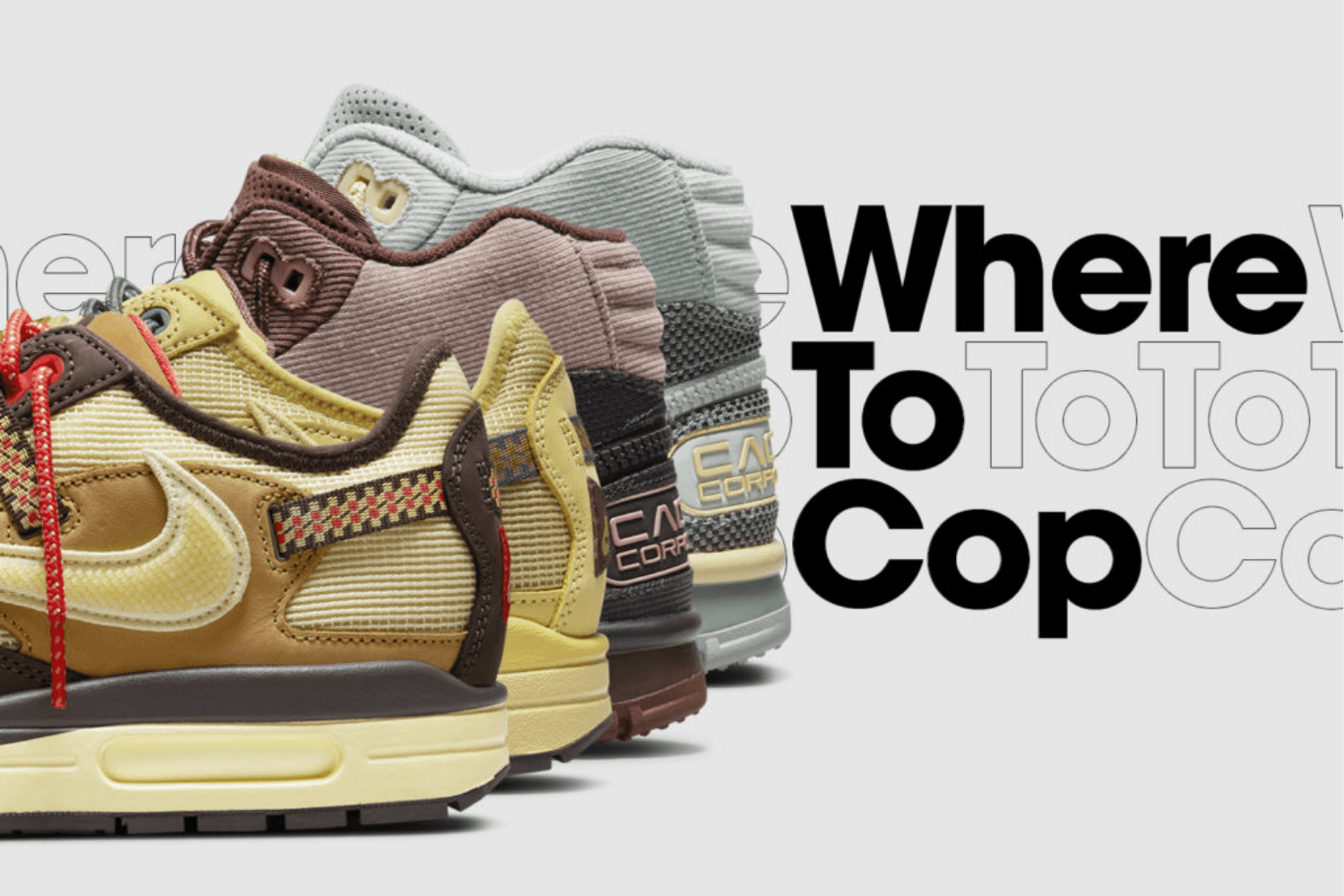 Where to cop: die Travis Scott x Nike Air Max 1 & Nike Air Trainer 1 SP