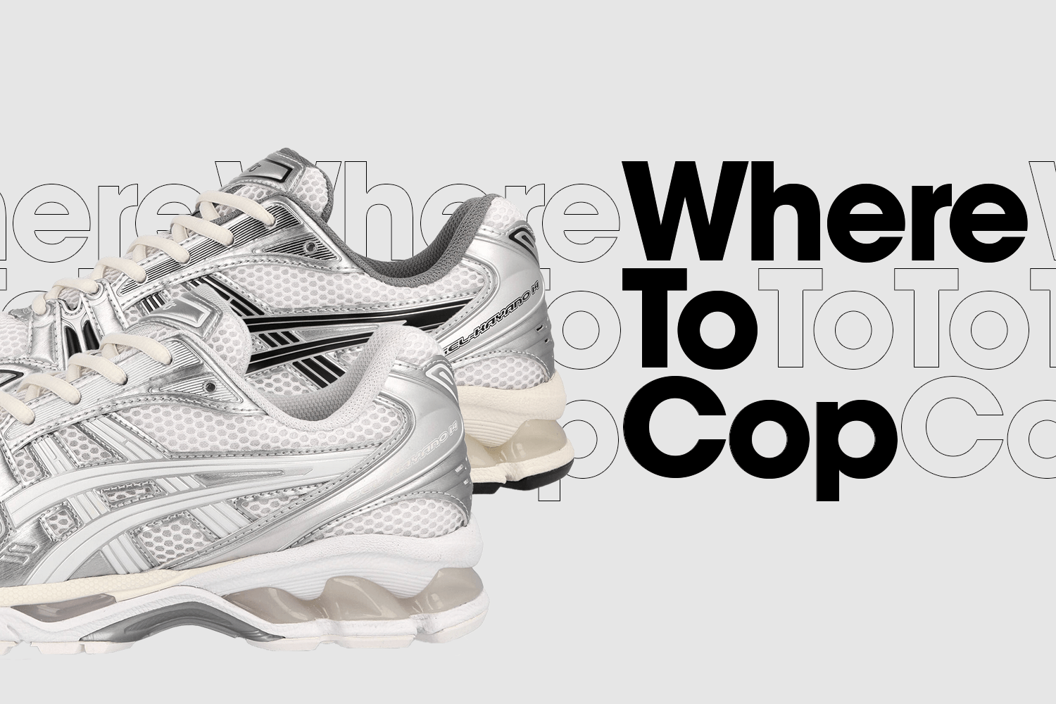Where to cop: JJJJound x ASICS Gel-Kayano 14 'Silver White' und 'Silver Black'