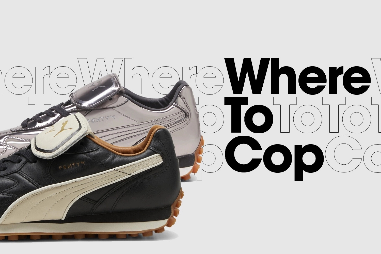 Where To Cop: Fenty x PUMA Avanti VL 'Black' & C 'Aged Silver'