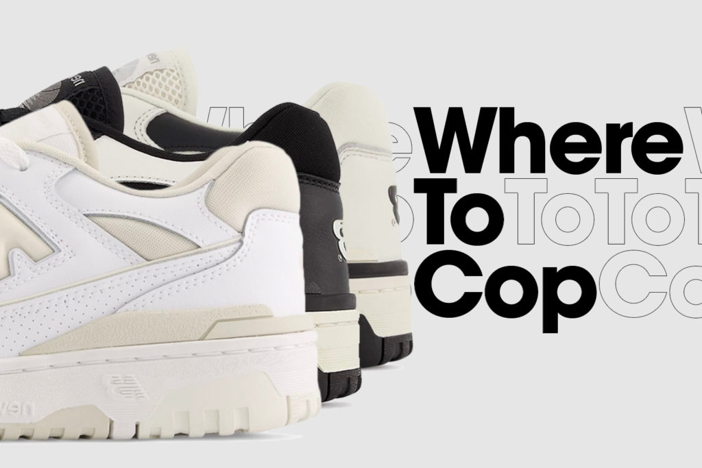Where to cop: New Balance 550 'Cream', 'Beige' & 'Reverse Panda' colorways