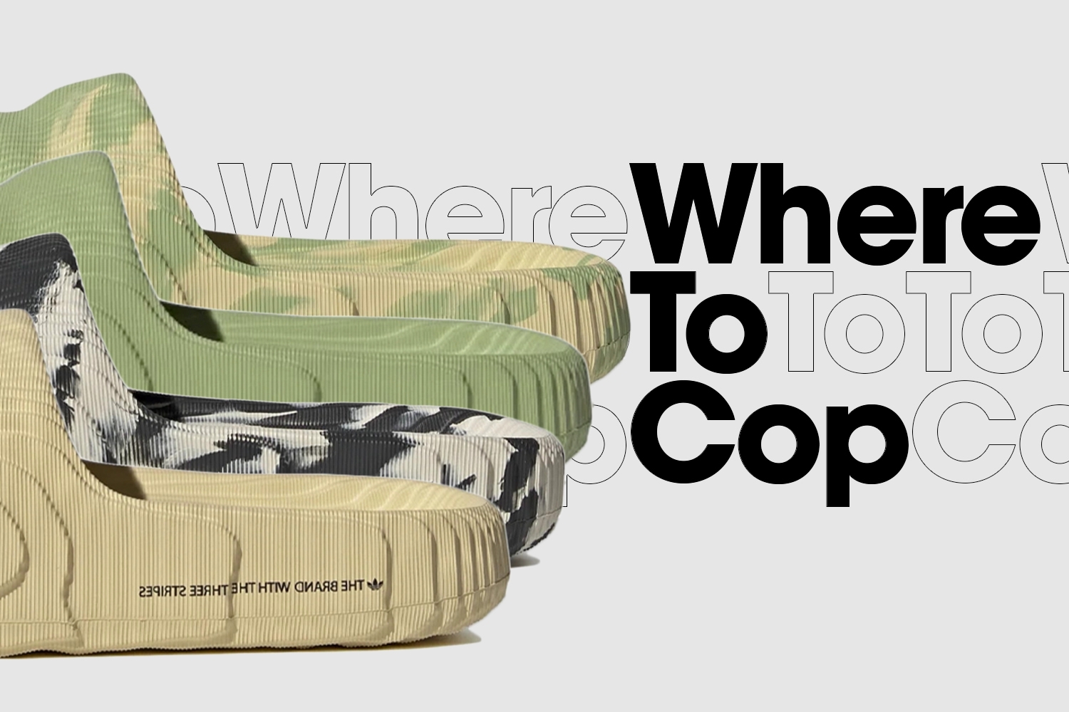 Where to cop: adidas adilette 22 - four colorways