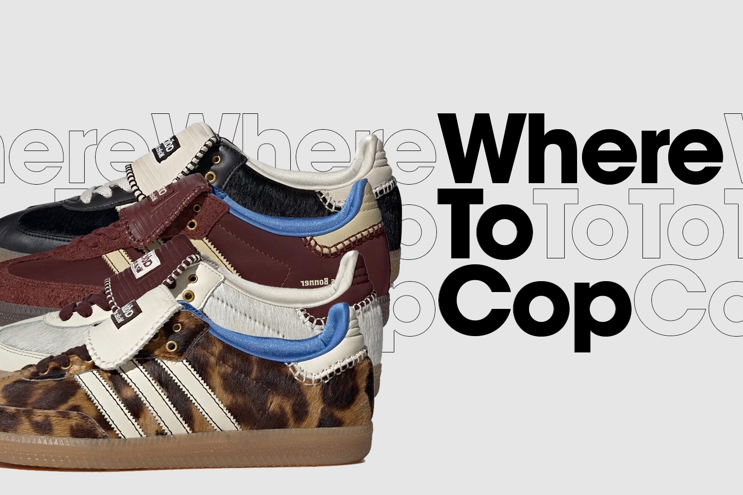 Where to cop: Wales Bonner x adidas Samba Pony Tonal Low collab