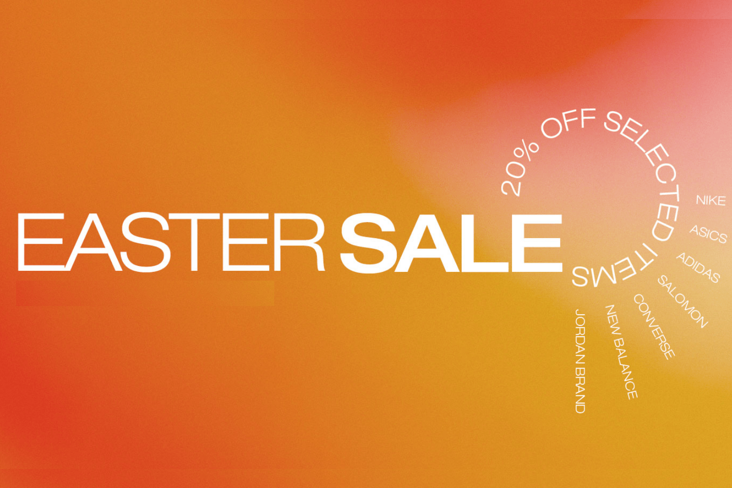 Benefit from 20% discount in the solebox Easter Sale