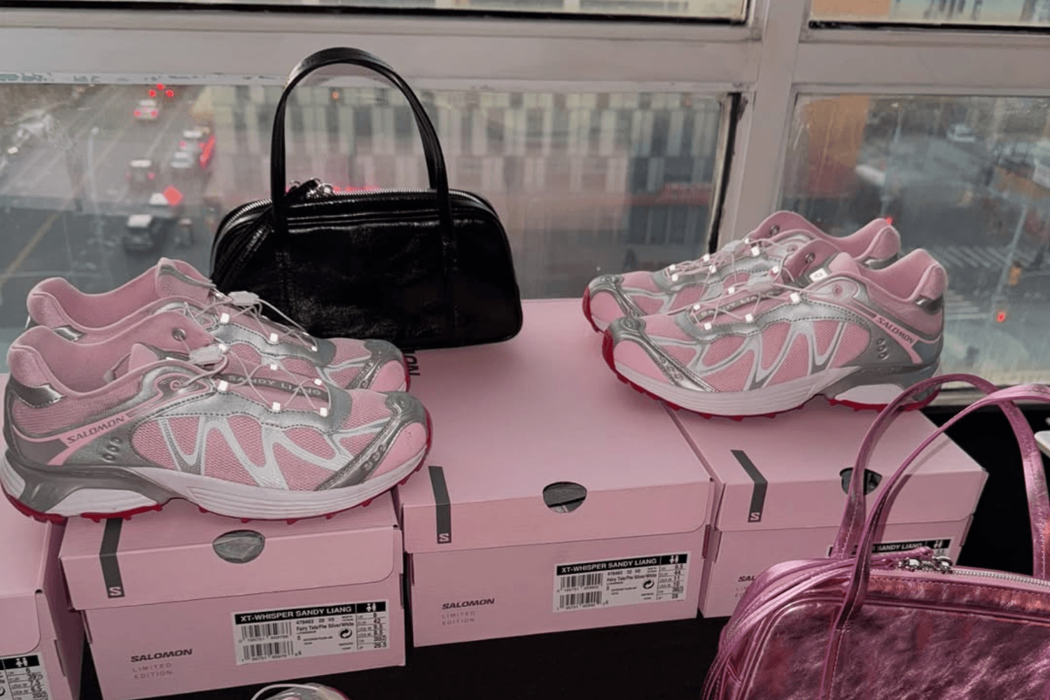 Of course, the next Sandy Liang x Salomon collab is also pink
