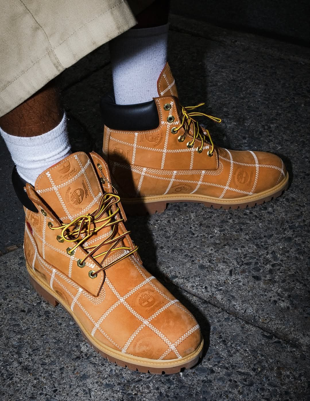 Supreme x Timberland Patchwork