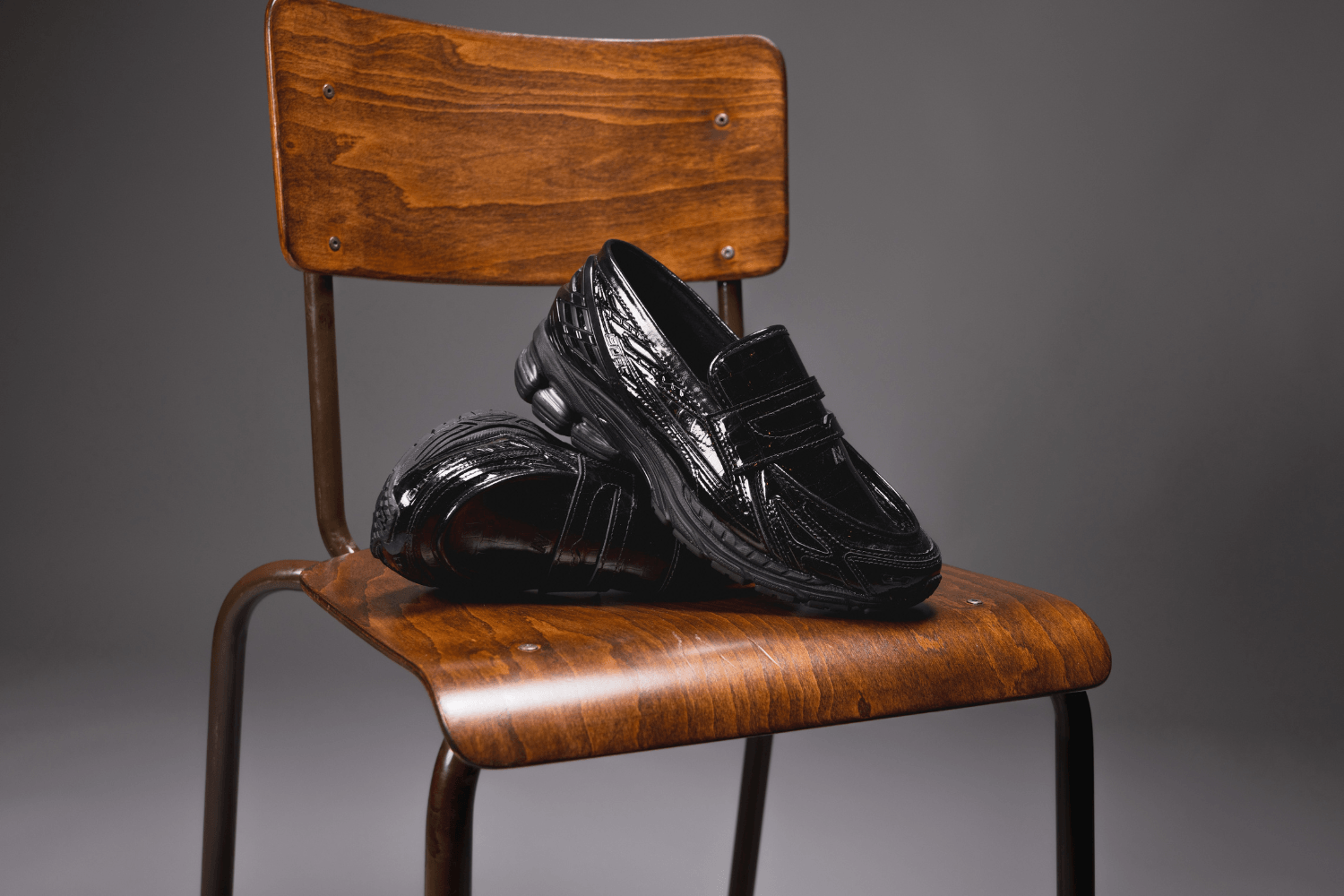 New Balance presents the 1906L in 'Black Croc' Patent Leather