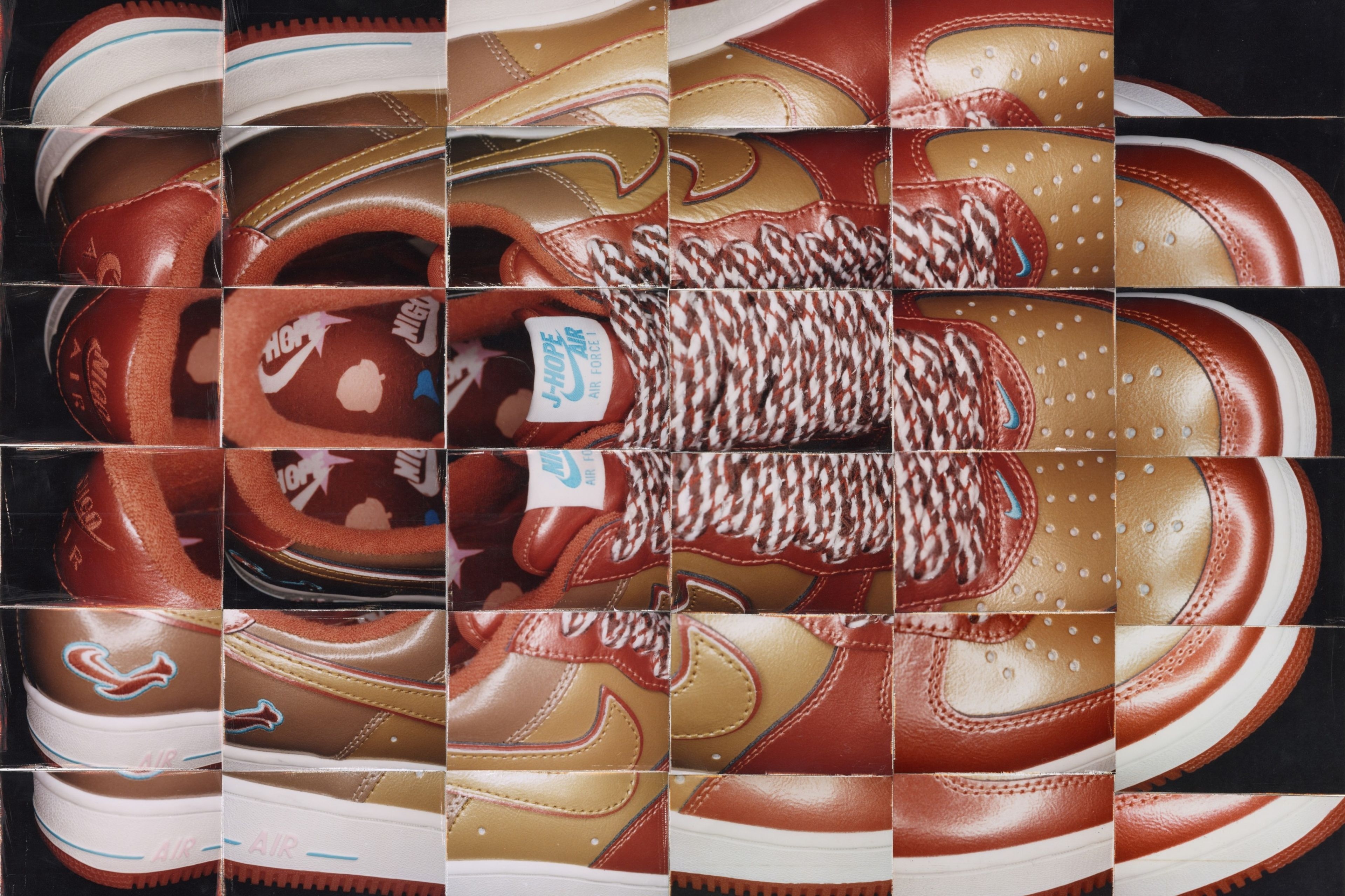 NIGO x j-hope Air Force 1 krijgt glanzende Burnt Sunrise-look