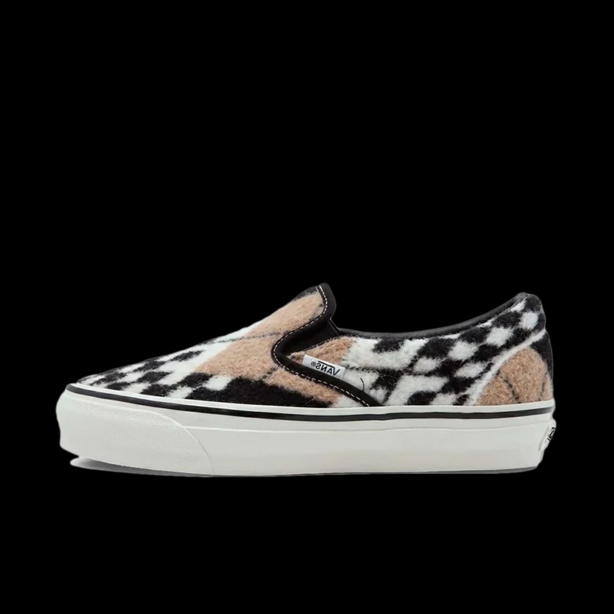 Pringle of Scotland x Vans Slip-On 98 'Black Marshmallow'
