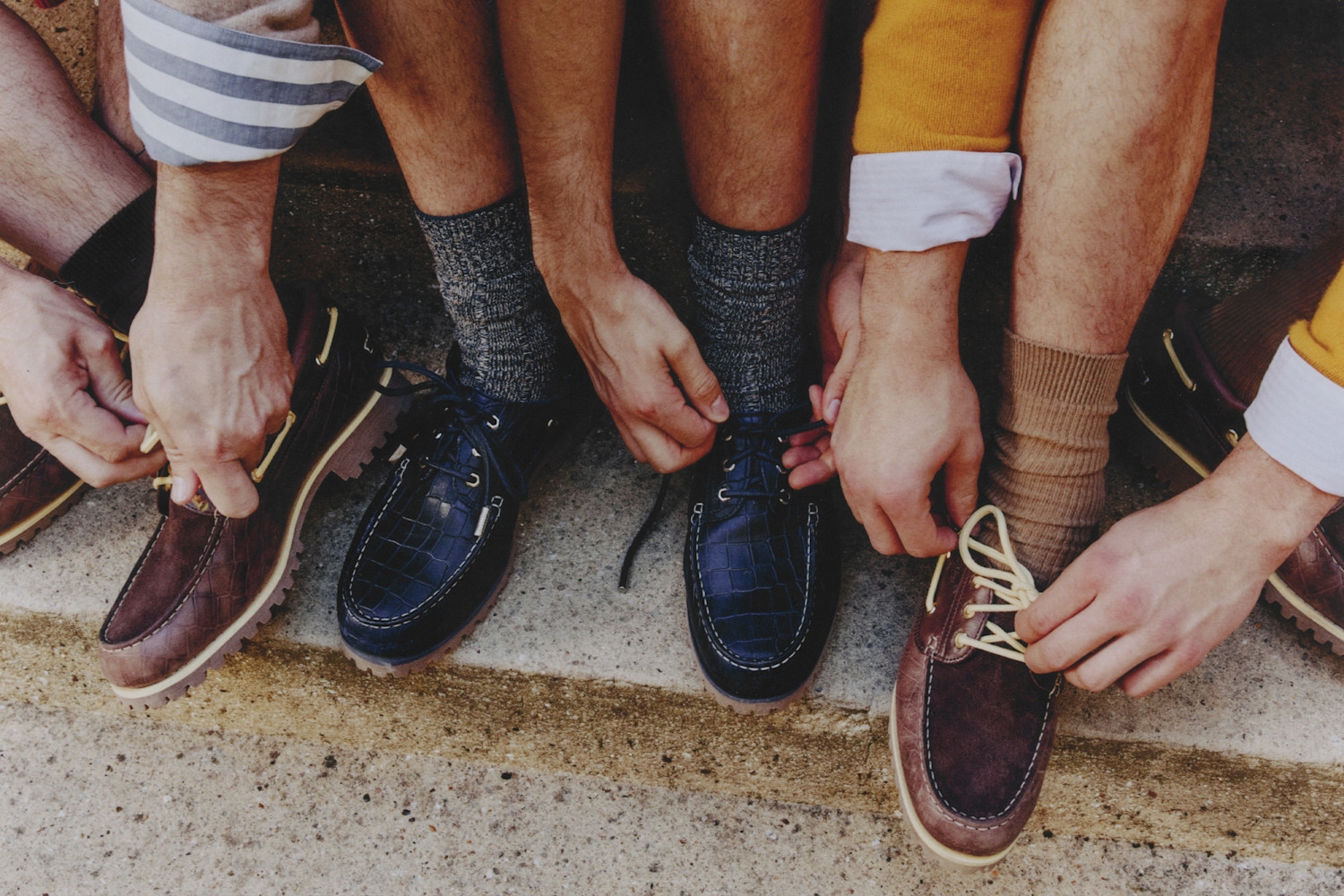 Out now: Timberland x Jacquemus Boat Shoe in croco-leer