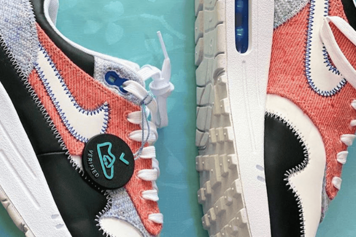 De Nike Air Max 1 ‘Stitch’ is gemaakt met gerecycled materiaal