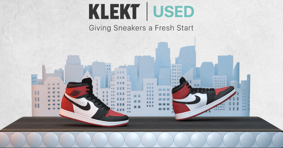 Met KLEKT USED kun je gebruikte sneakers (ver)kopen