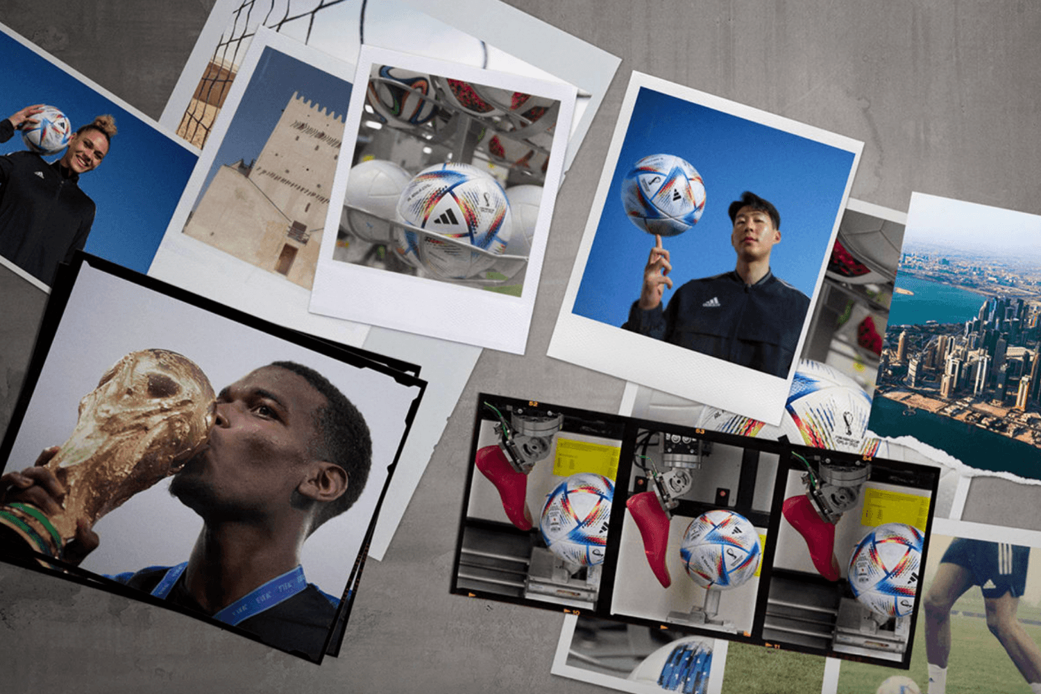 De officiële FIFA World Cup Qatar 2022 wedstrijdbal Al Rihla