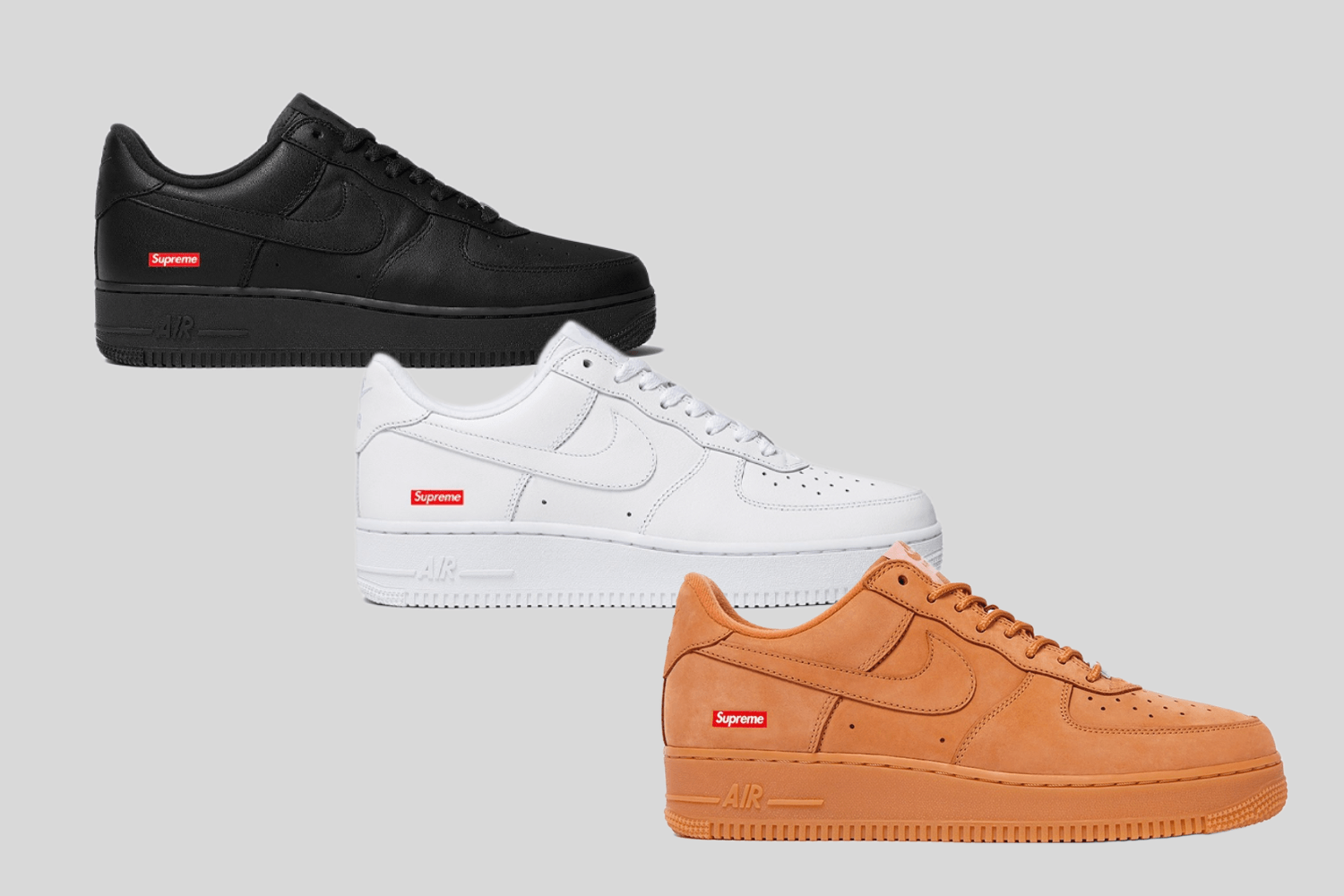 De Supreme x Nike Air Force 1 Low keert terug