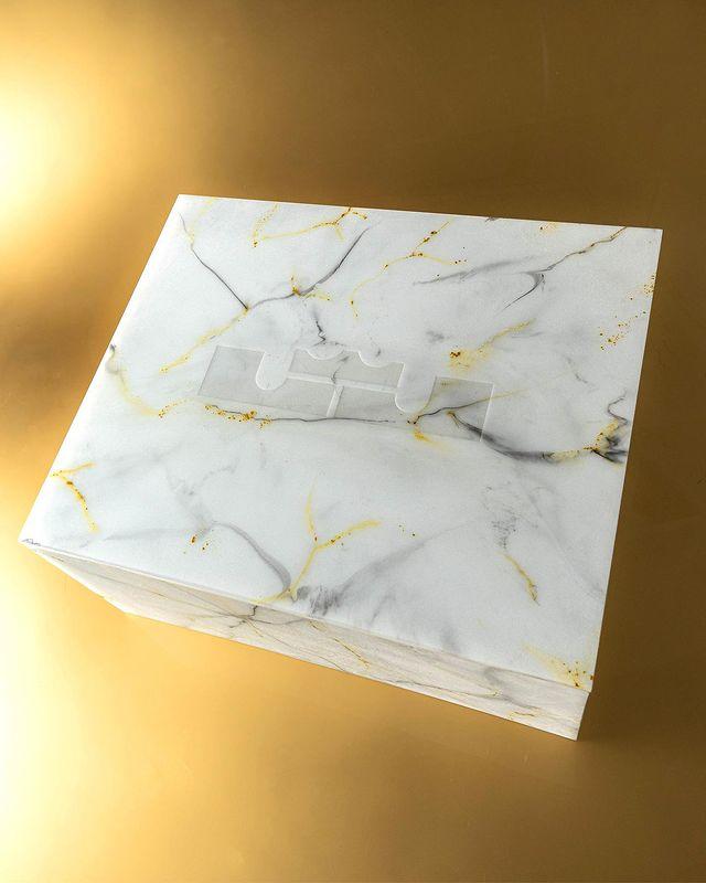 Marmeren schoenendoos van de Nike LeBron 20 "The Moment"