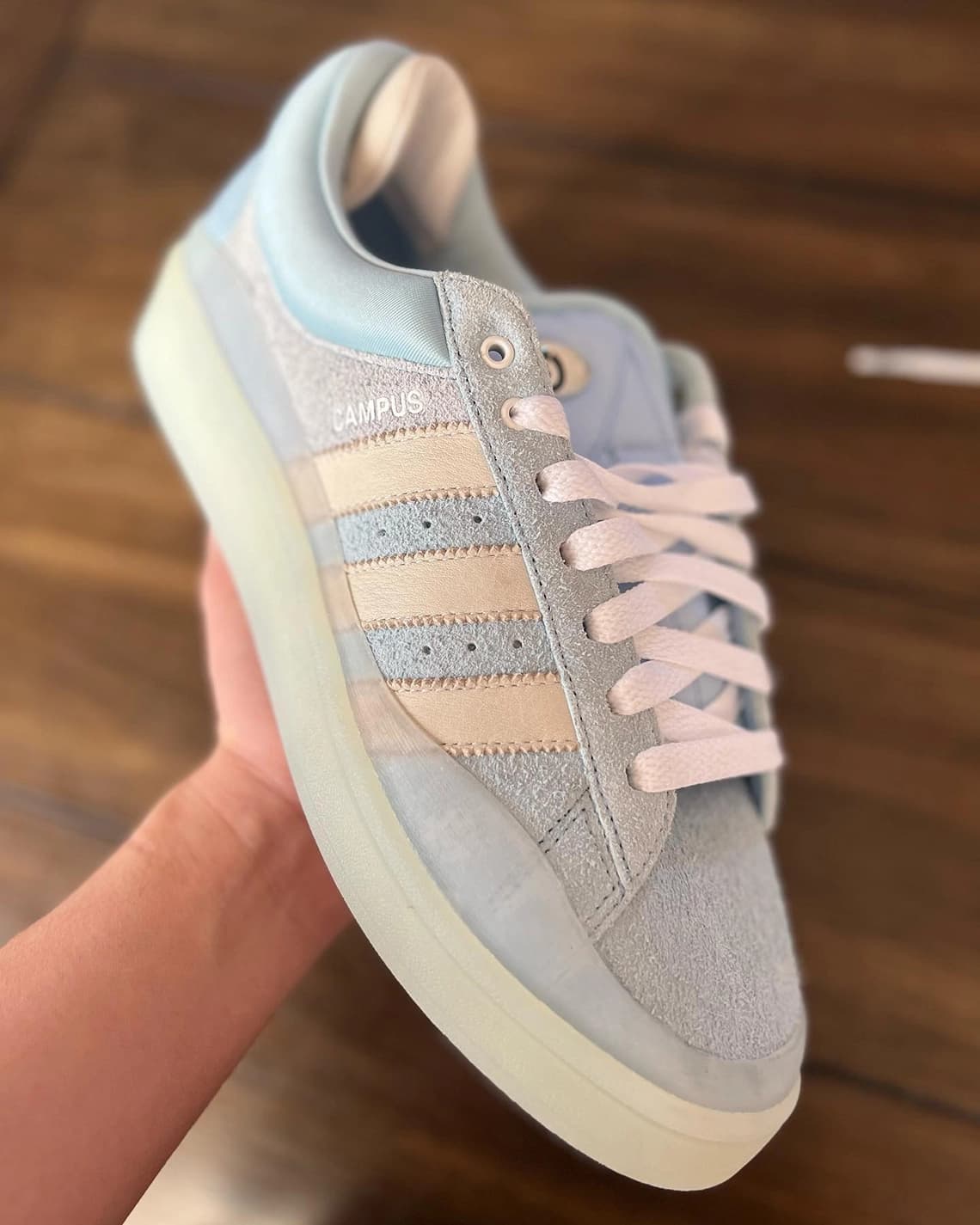 Bad Bunny x adidas Campus blue