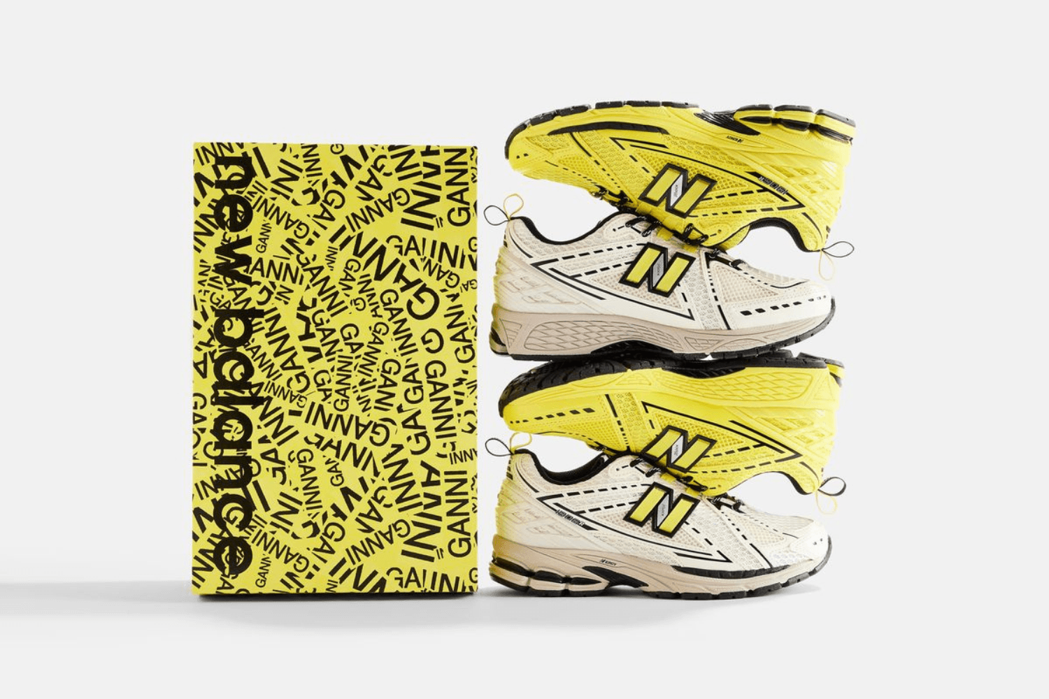 De GANNI x New Balance 1906 release