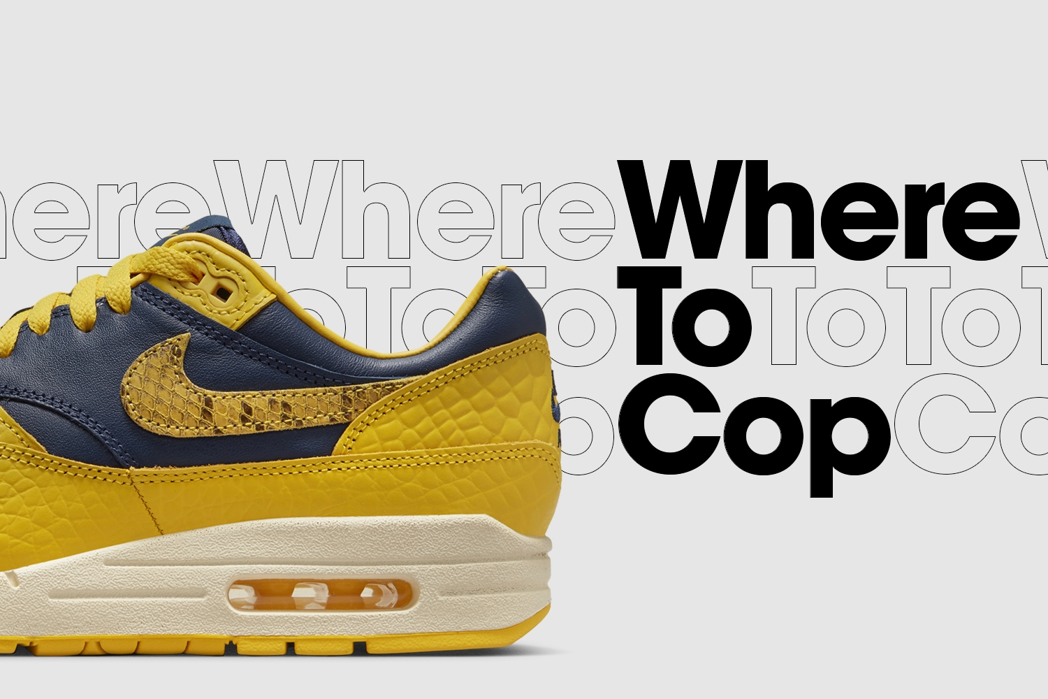 Where to cop: Nike Air Max 1 Premium ‘Michigan’