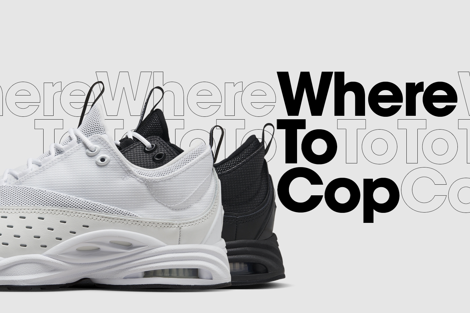 Where to cop: NOCTA x Nike Air Zoom Drive ‘White’ & ‘Black’