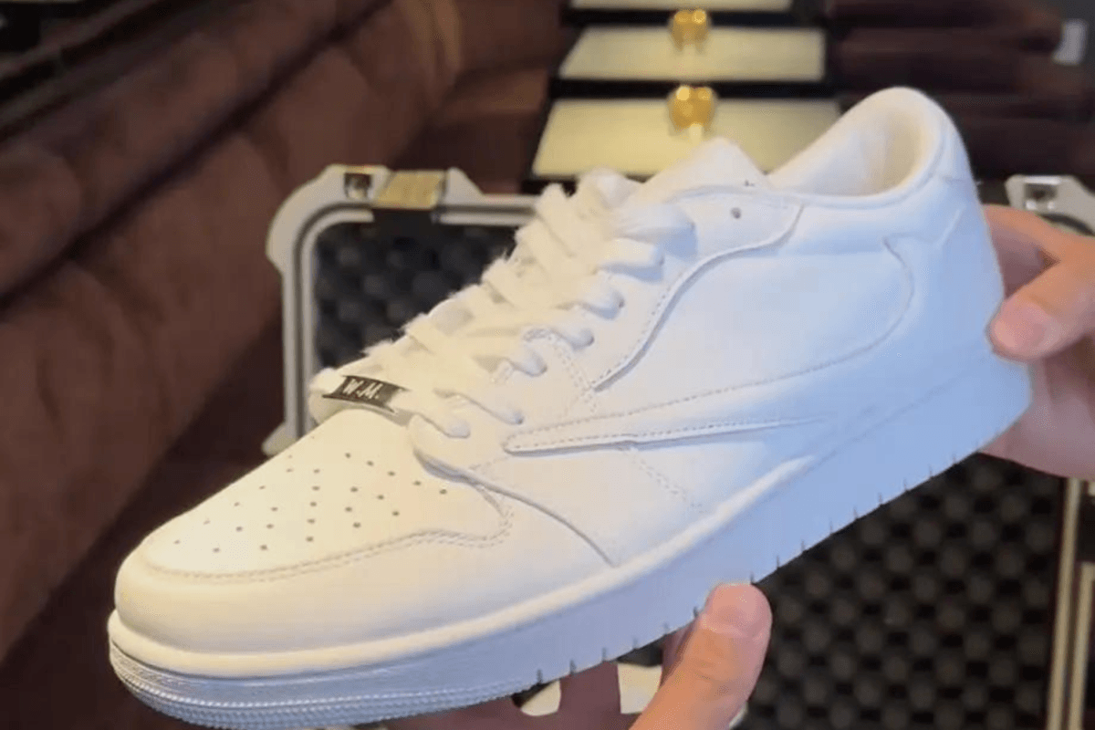 Travis Scott ontwerpt Air Jordan 1 Low ‘White Party’ voor Independence Day