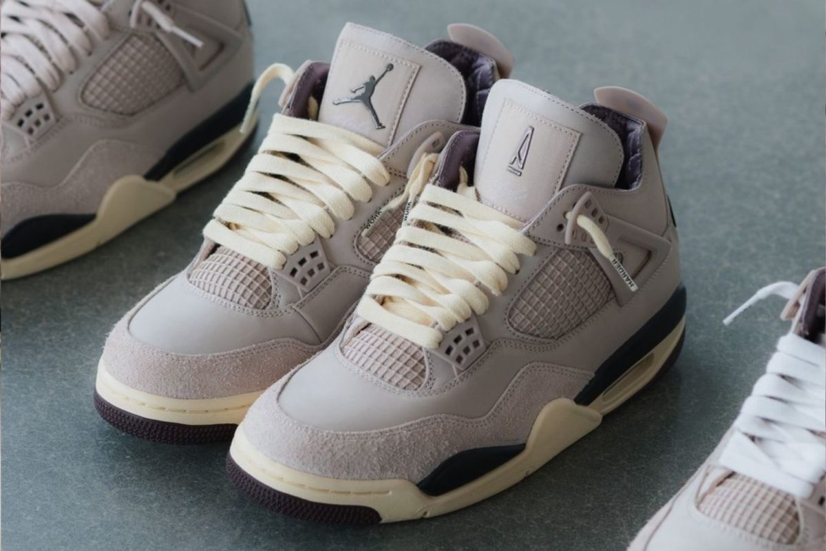De A Ma Maniére x Air Jordan 4 WMNS ‘Fossil Stone’ is eindelijk hier