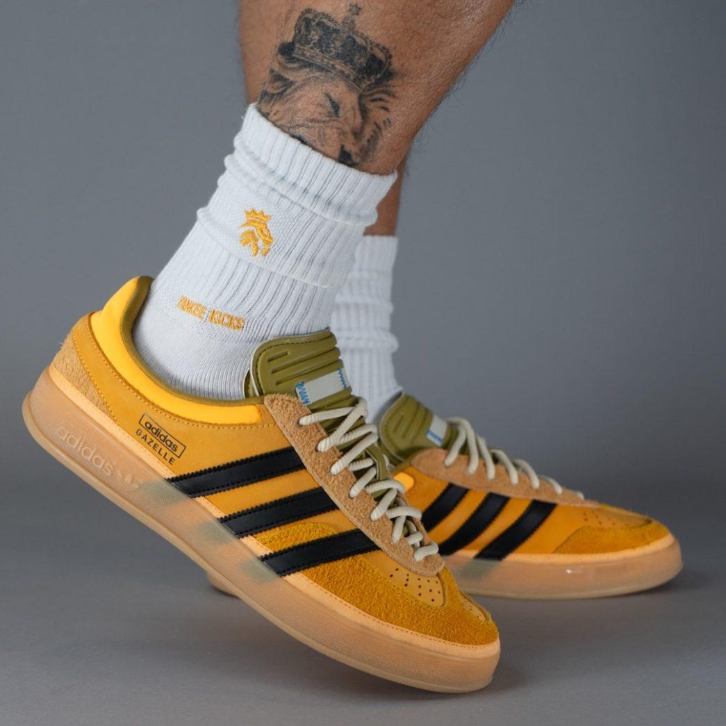 bad bunny x adidas gazelle indoor yellow