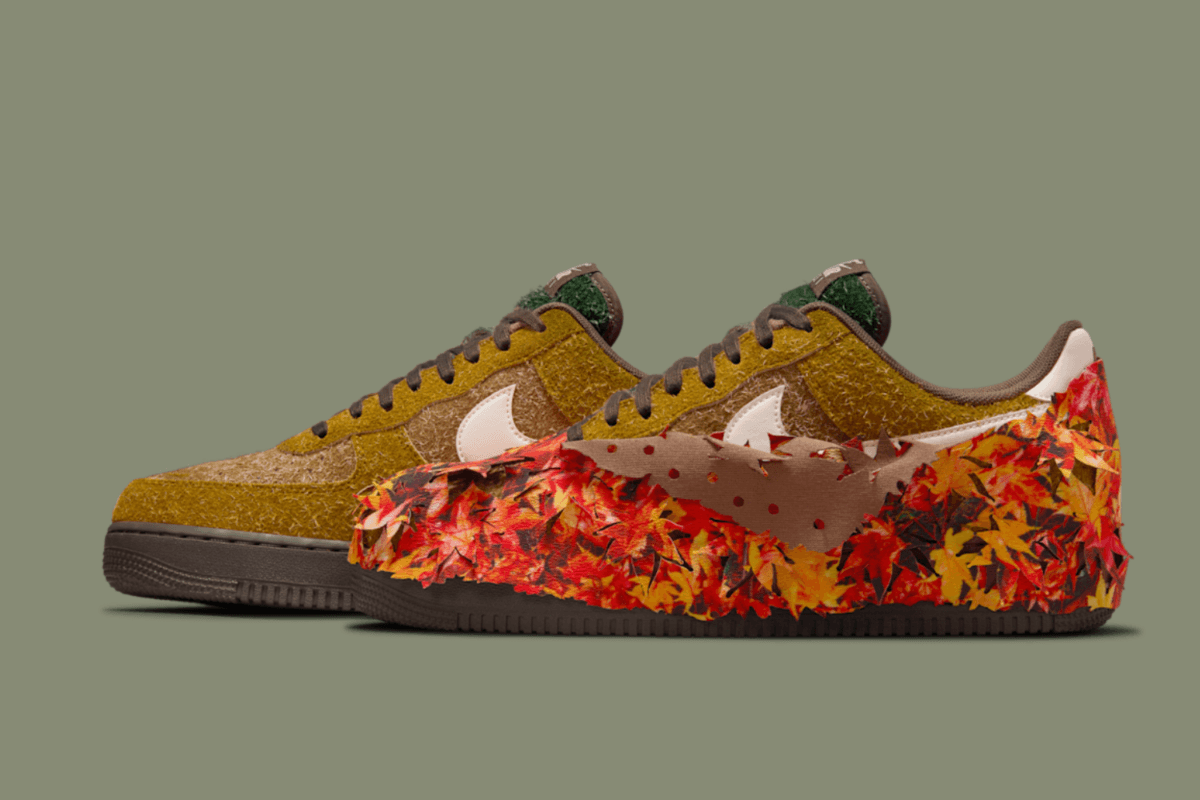 De Nike Air Force 1 ‘Autumn Leaves’ haalt de natuur naar de straat