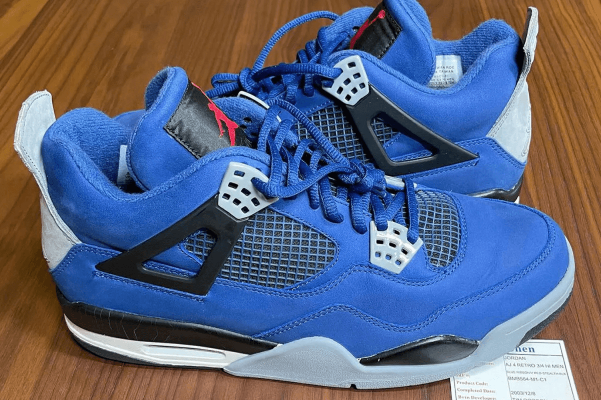 De UNDEFEATED x Air Jordan 4 had er bijna zo uit gezien