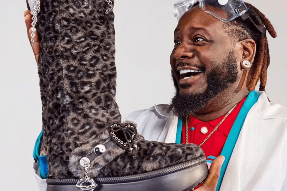 T-Pain onthult de Crocs Classic Unfurgettable Leopard Knee High Boot voor Croctober
