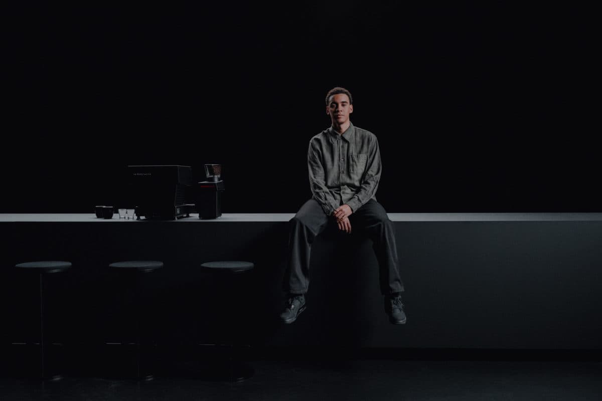 Jamal Musiala Air Jordan 4 Black Cat solebox