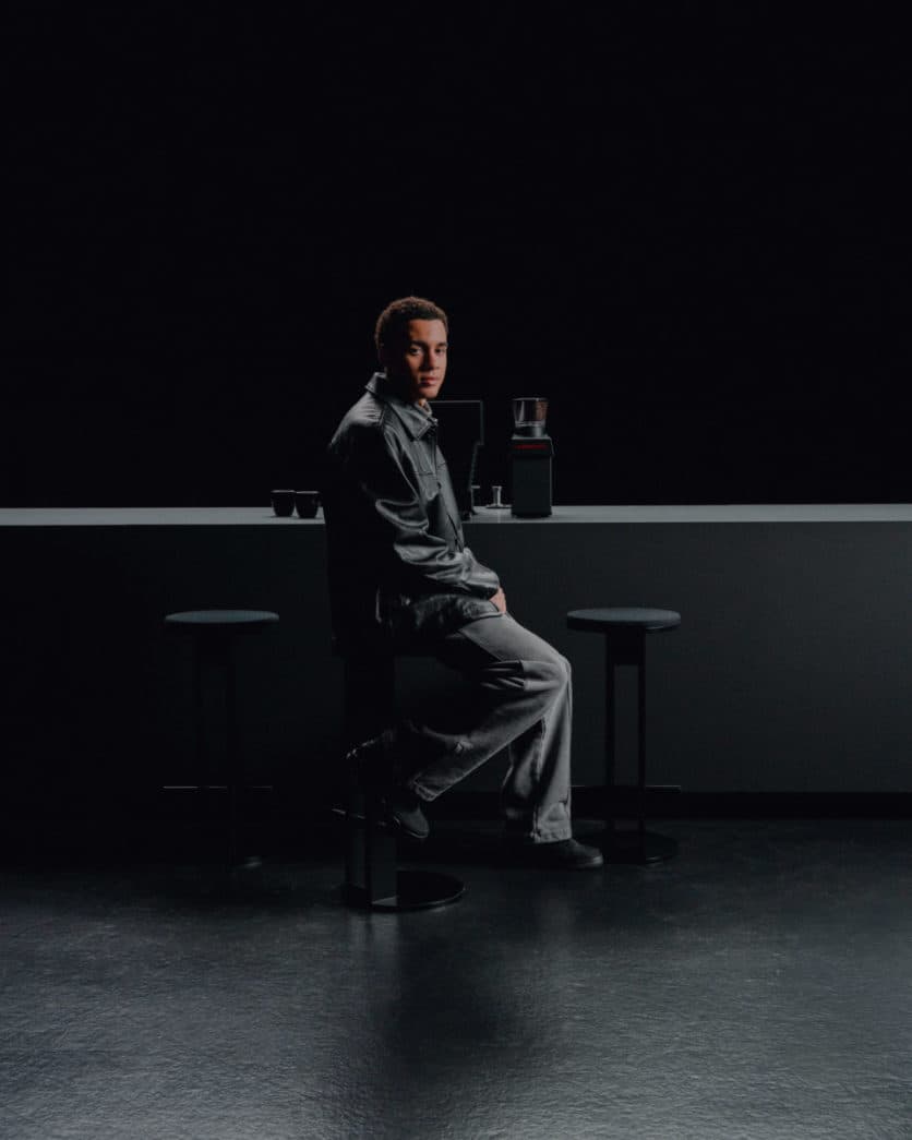 Jamal Musiala Air Jordan 4 Black Cat solebox