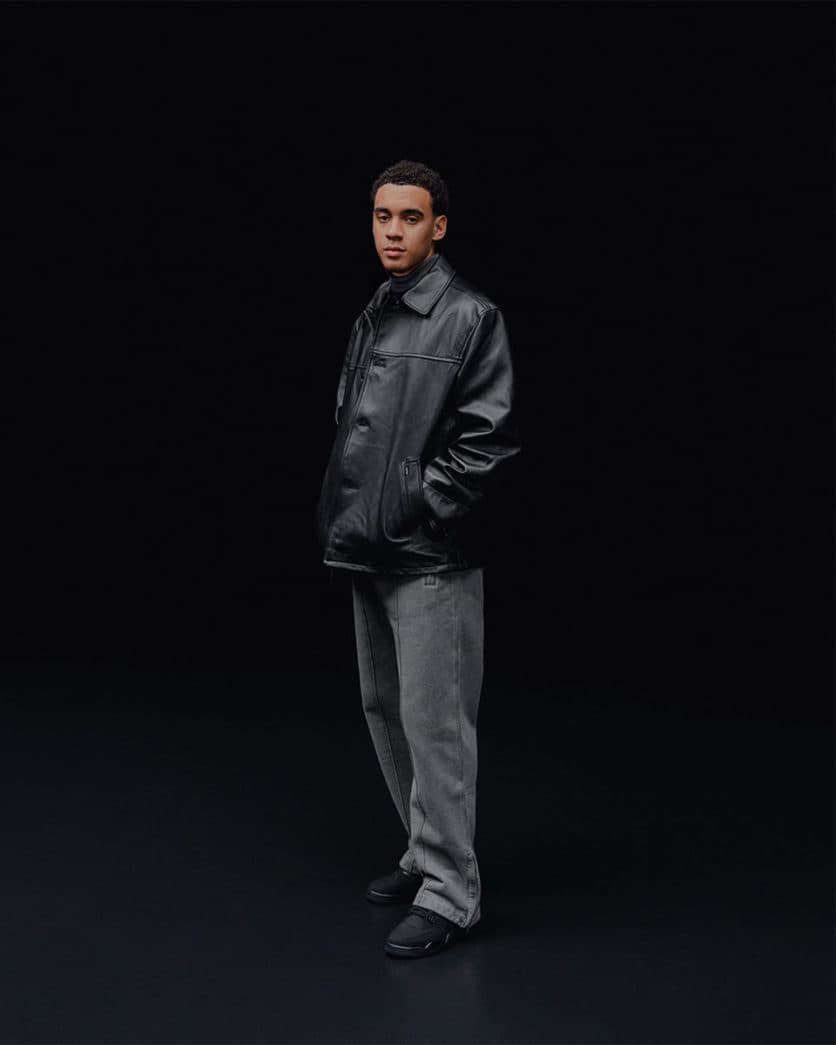 Jamal Musiala Air Jordan 4 Black Cat solebox