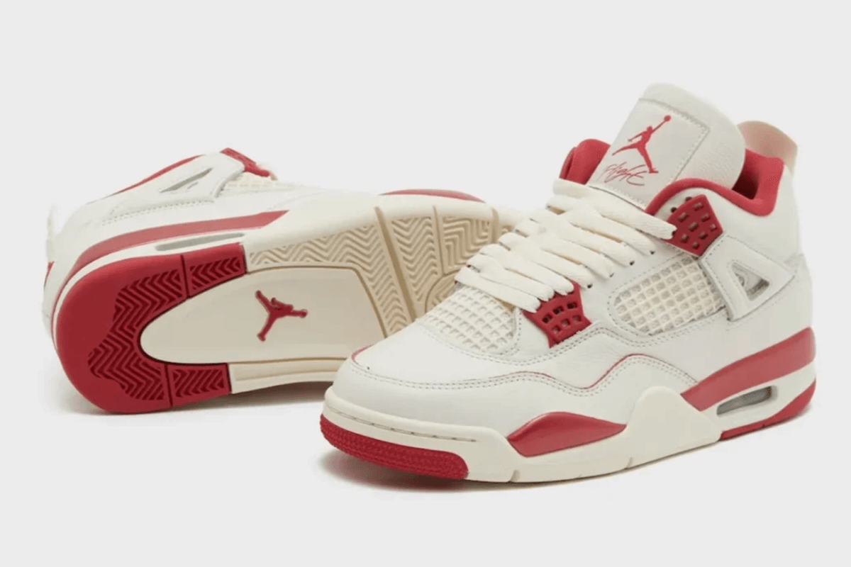 De Air Jordan 4 'Sierra Red' is een van Nike's betere Valentijnsdag releases