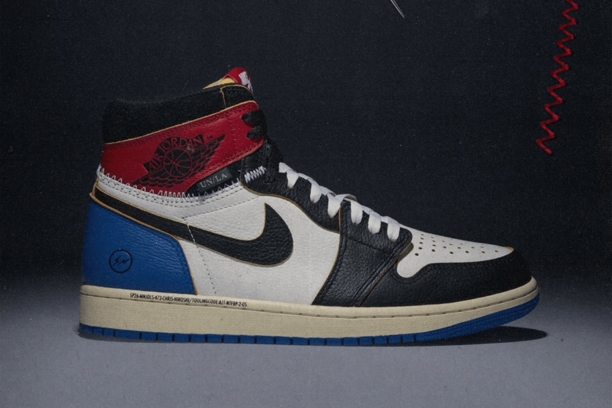 Release info: Union LA x Fragment Design x Air Jordan 1 High OG 'Varsity Red & Sport Royal'