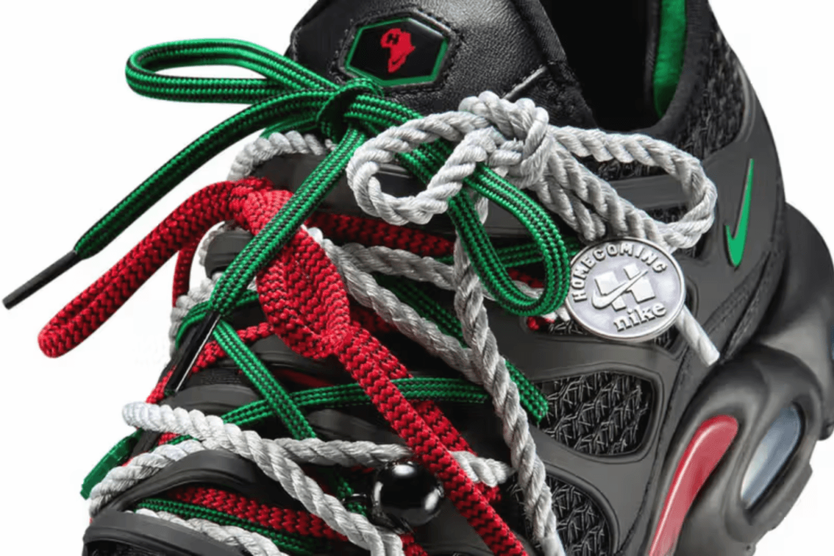 De Nike Air Max Plus krijgt een creatieve Afrikaanse twist in de HOMECOMING-collab