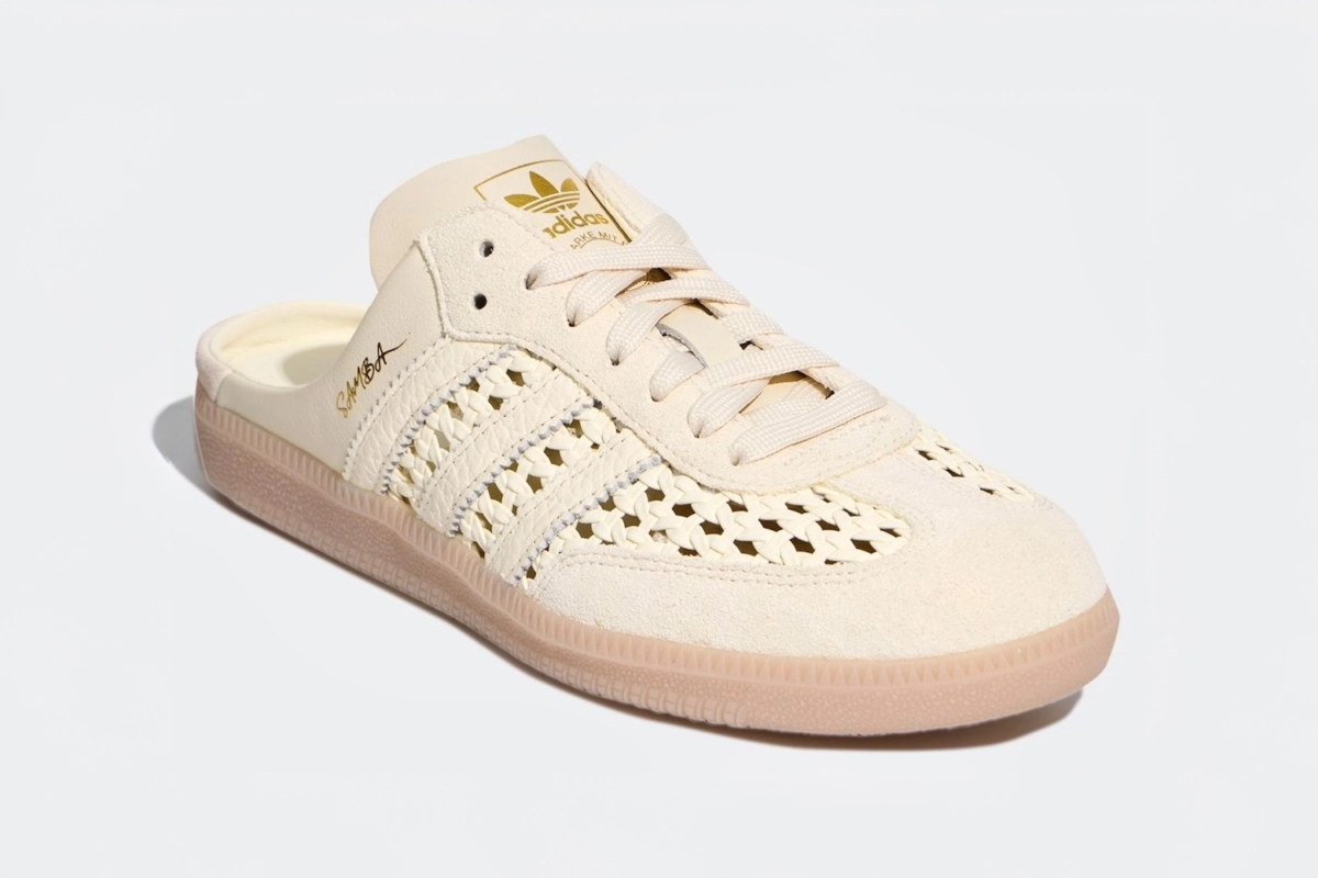 adidas Samba Mule Woven ‘Crew White’: de klassieker, nu als instapper