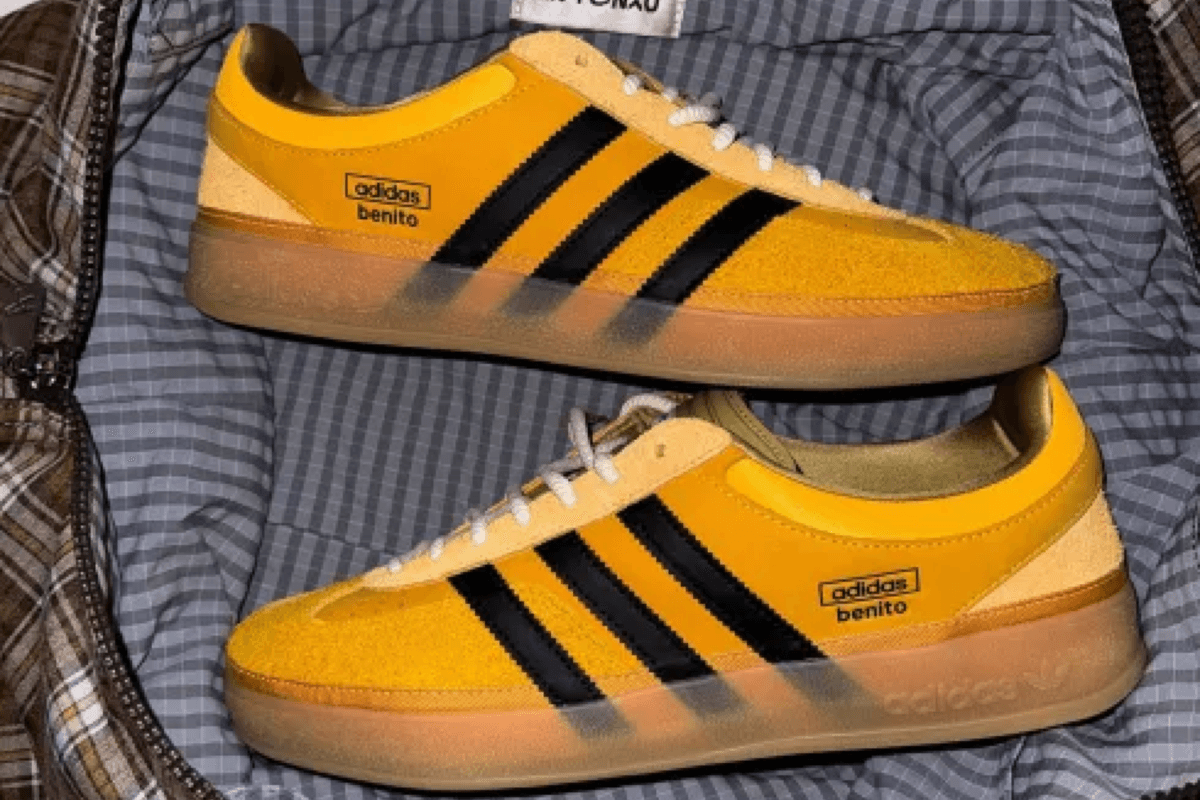 De Bad Bunny x adidas Gazelle Indoor ‘Solar Gold’ dropt dit najaar