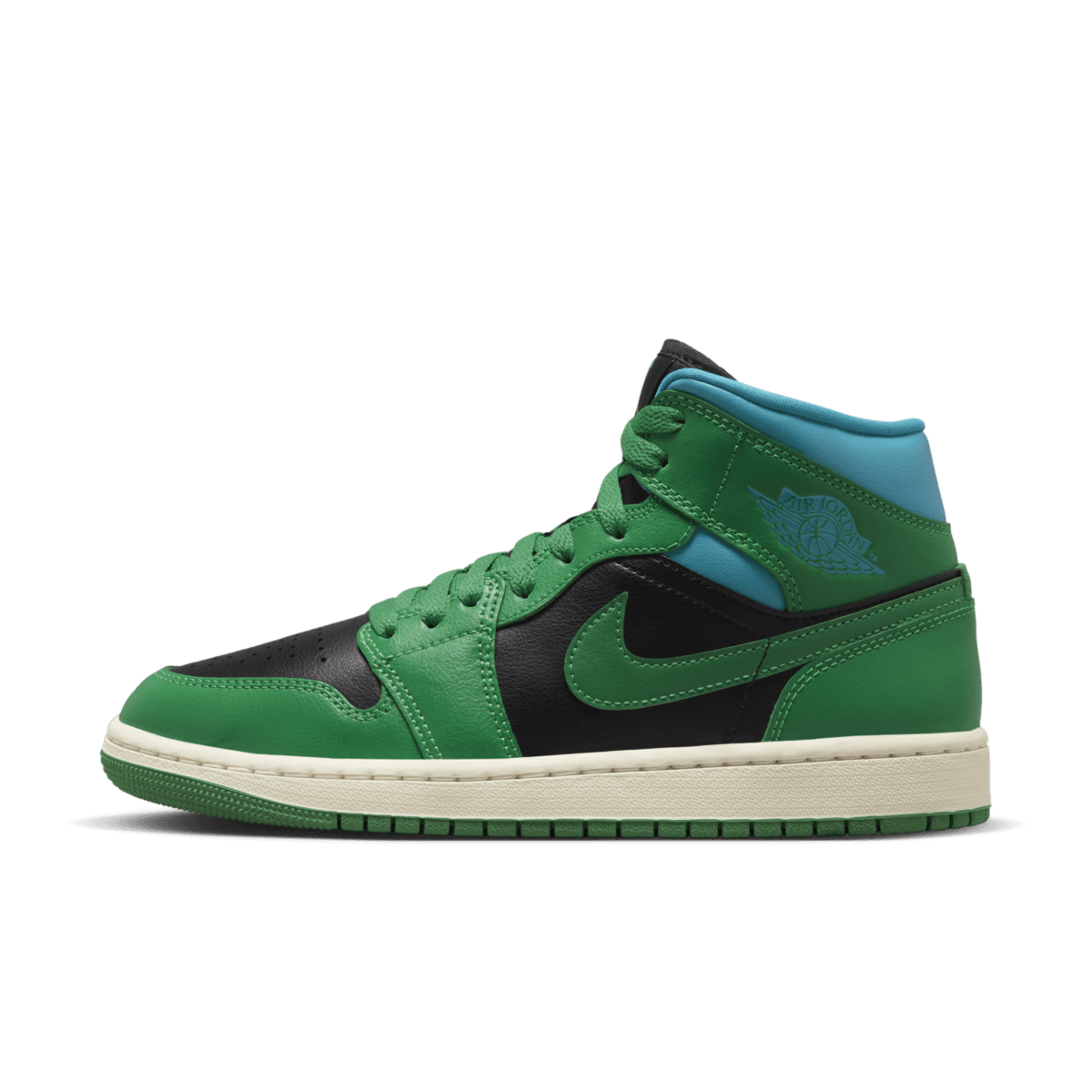 Air Jordan 1 Mid WMNS 'Lucky Green Aquatone' BQ6472-033