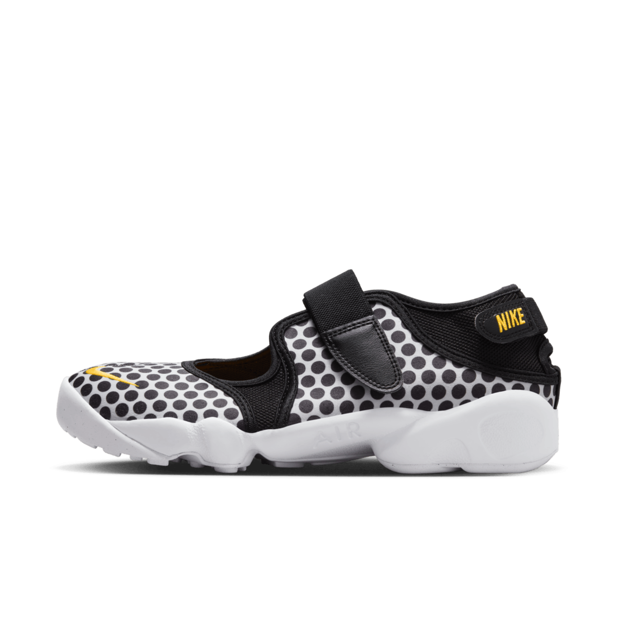 Nike Air Rift 'Black, White, and Laser Orange' DX5422-001